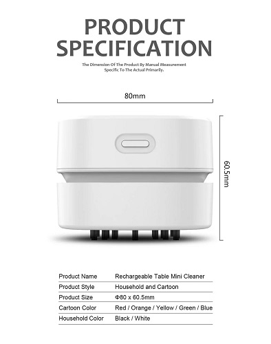 Rechargeable Table Mini Cleaner