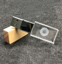 Crystal Usb with Wood 8GB