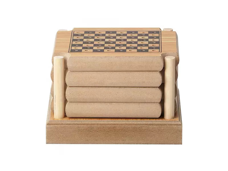 4 Piece Wooden Game Set