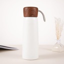 water bottle with bamboo lid