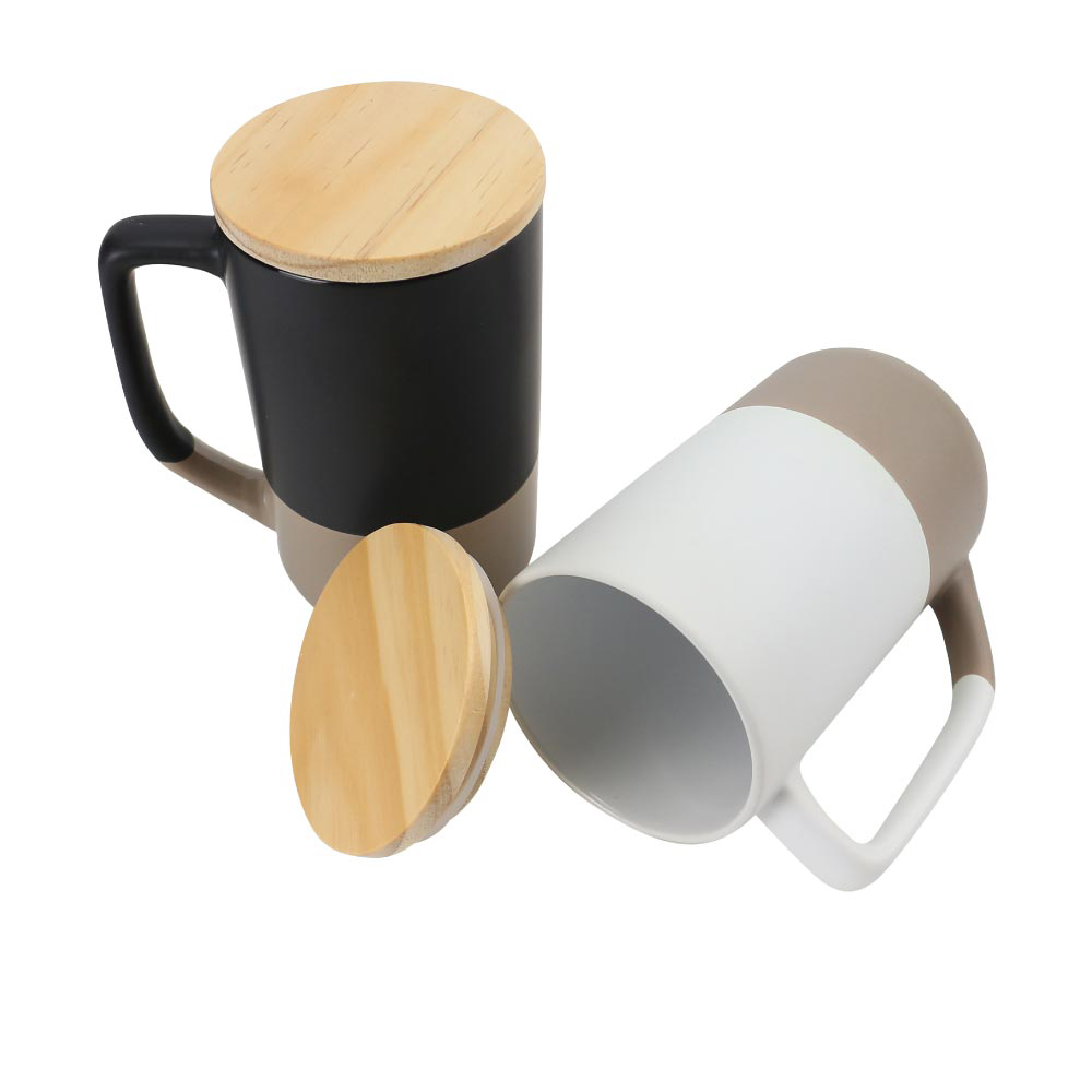 Ceramic Mugs with Clay Bottom