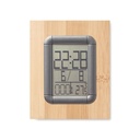 Bamboo Penholder with Digital clock