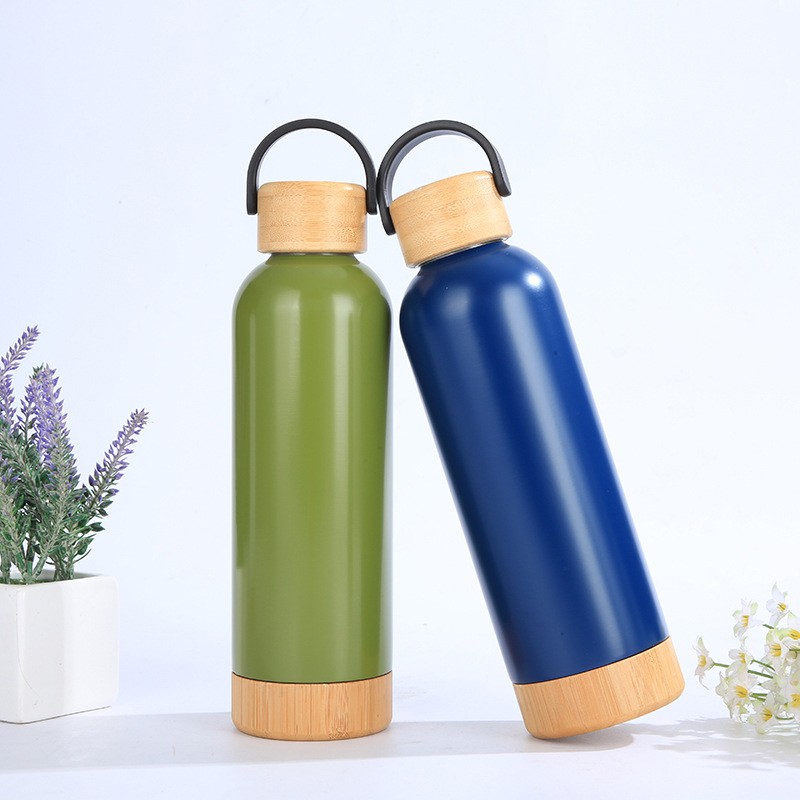 Metal and Bamboo Hybrid Bottle