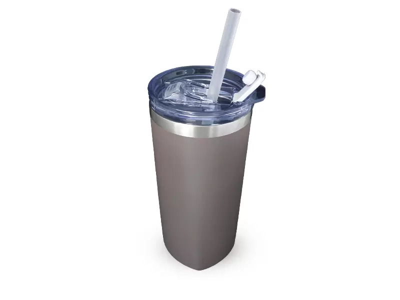 Tumbler with straw