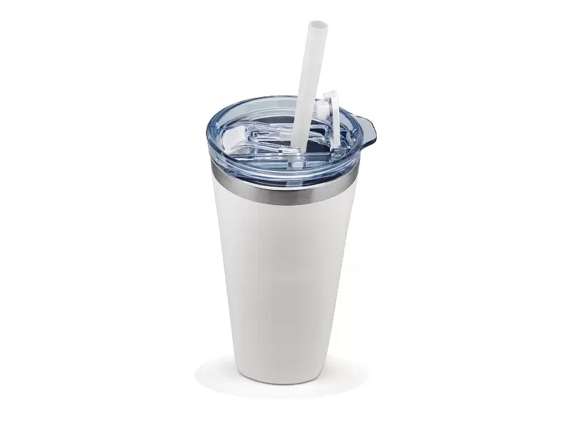 Tumbler with straw