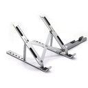 Foldable Aluminum Laptop Stand with Phone holder  Silver