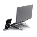 Foldable Aluminum Laptop Stand with Phone holder  Silver