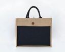 Jute canvas bag 225gsm BLACK