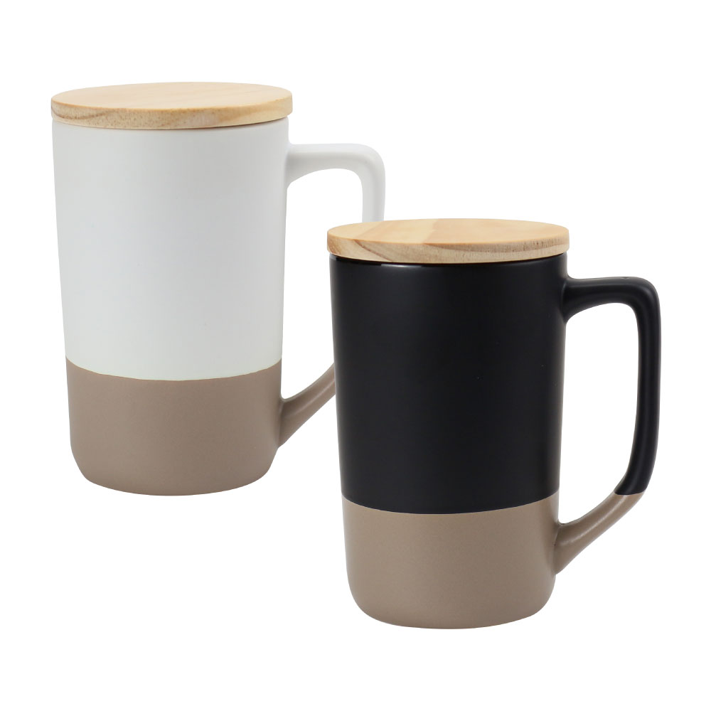 Ceramic Mugs with Clay Bottom