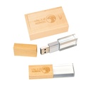 Crystal Usb with Wood 8GB