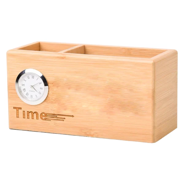 Desktop clock wooden