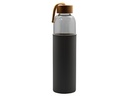 Glass water bottle with bamboo lid 750ml