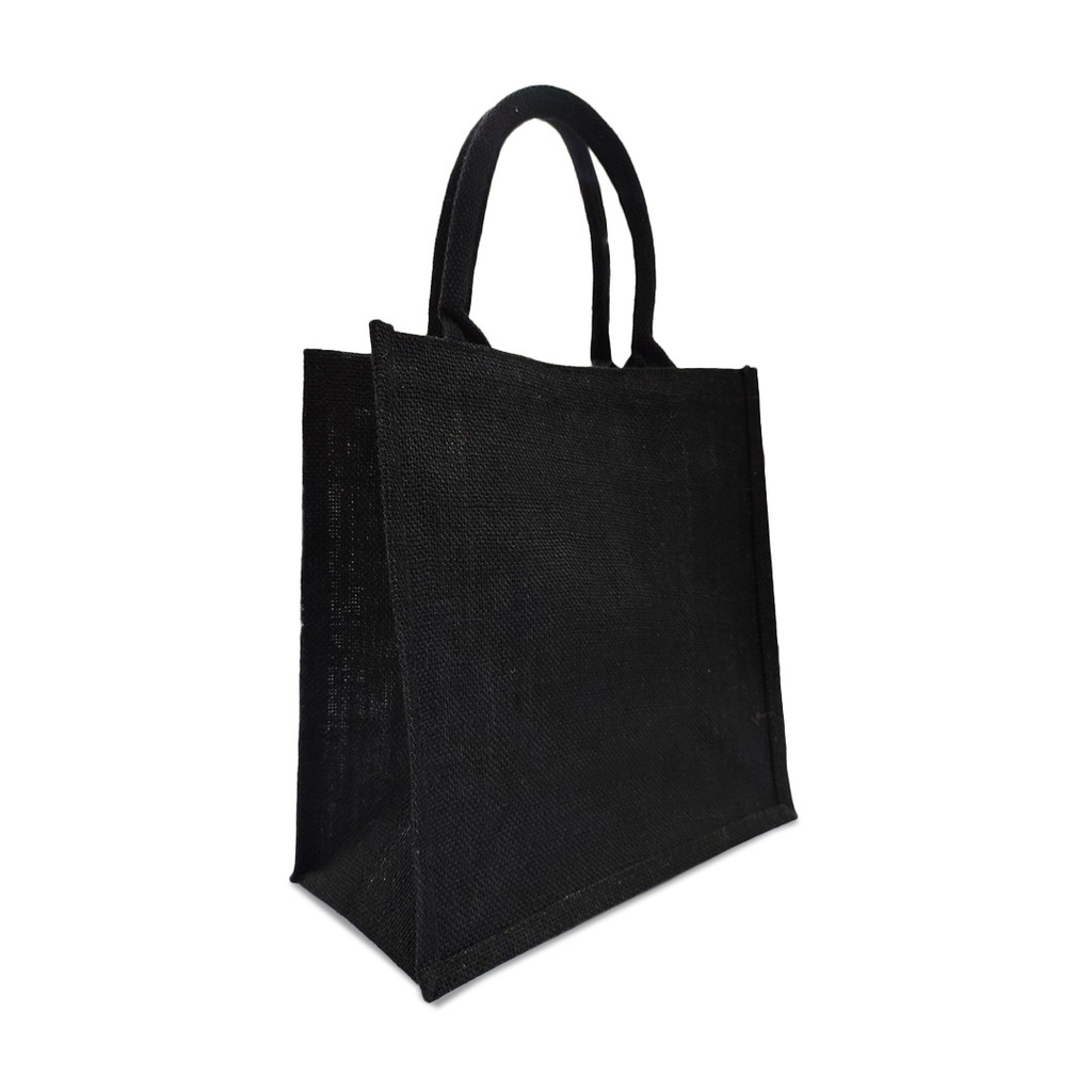 JUTE BAG BLACK STS 26023