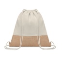 Jute Base Cotton Drawstring Bag 