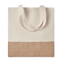 Jute Base Cotton Tote Bag