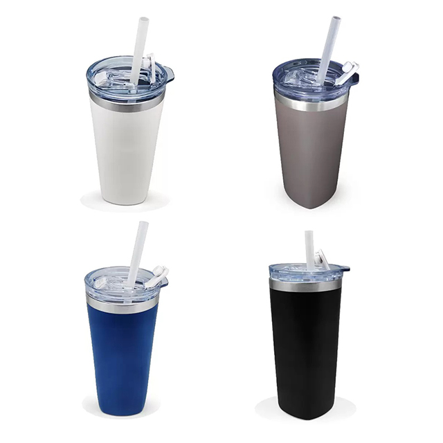 Tumbler with straw