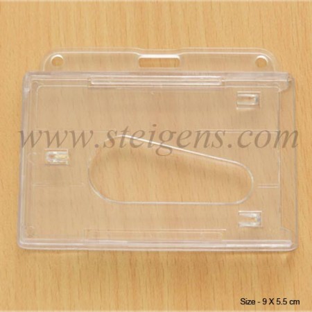 Clear Double ID Holder - Horizontal