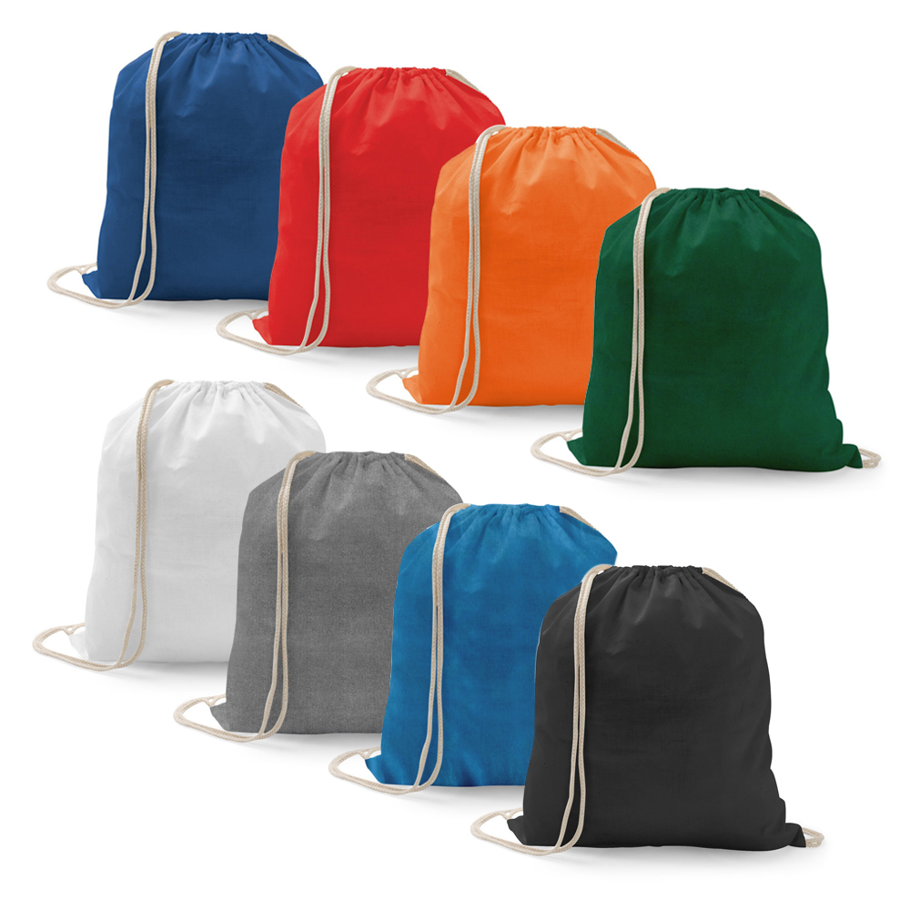 Recycled Cotton Drawstring Bags, 145gsm