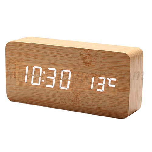 Wooden Digital Clock STAN 12