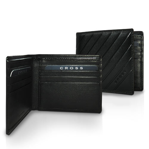 Cross Grabado Slim Wallet