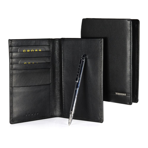 Cross CC Passport Wallet With Pen