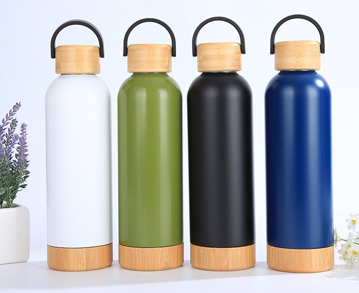 Metal and Bamboo Hybrid Bottle