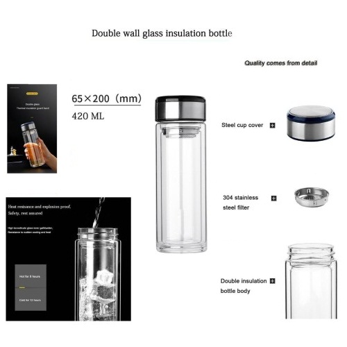 Glass Water Bottle STMK – 151219