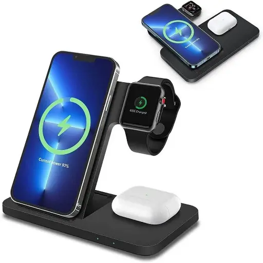 [STMK 230209BK] 3 IN 1 Wireless charger