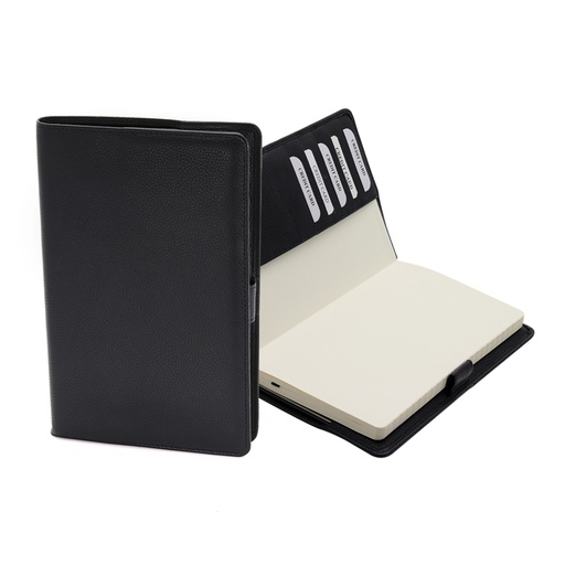 [MDYBK6095] A5 Leather covered Organizer-DOMINO