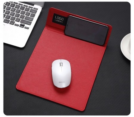 Wireless Charger Mouse Pad Shining Logo Phone Holder