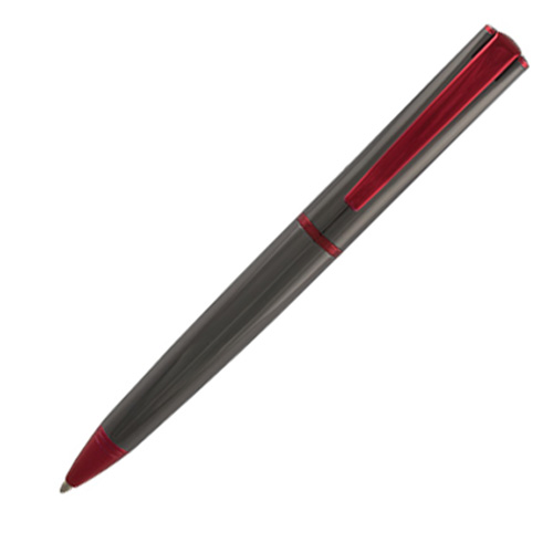 [MV29875] Gun Metal Red Ballpoint