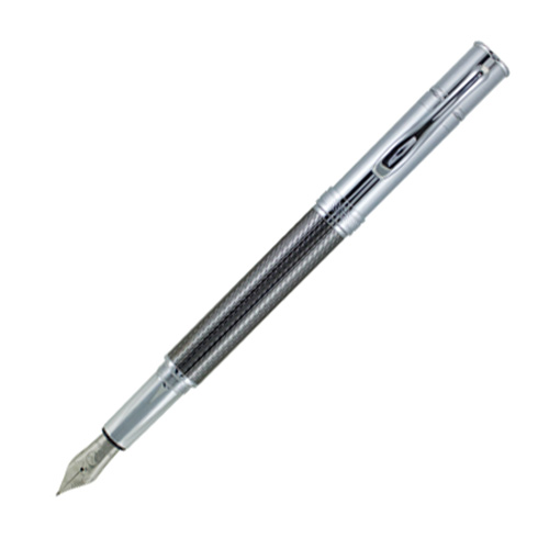 [MV59550] Gun Metal Barley Fountain Pen